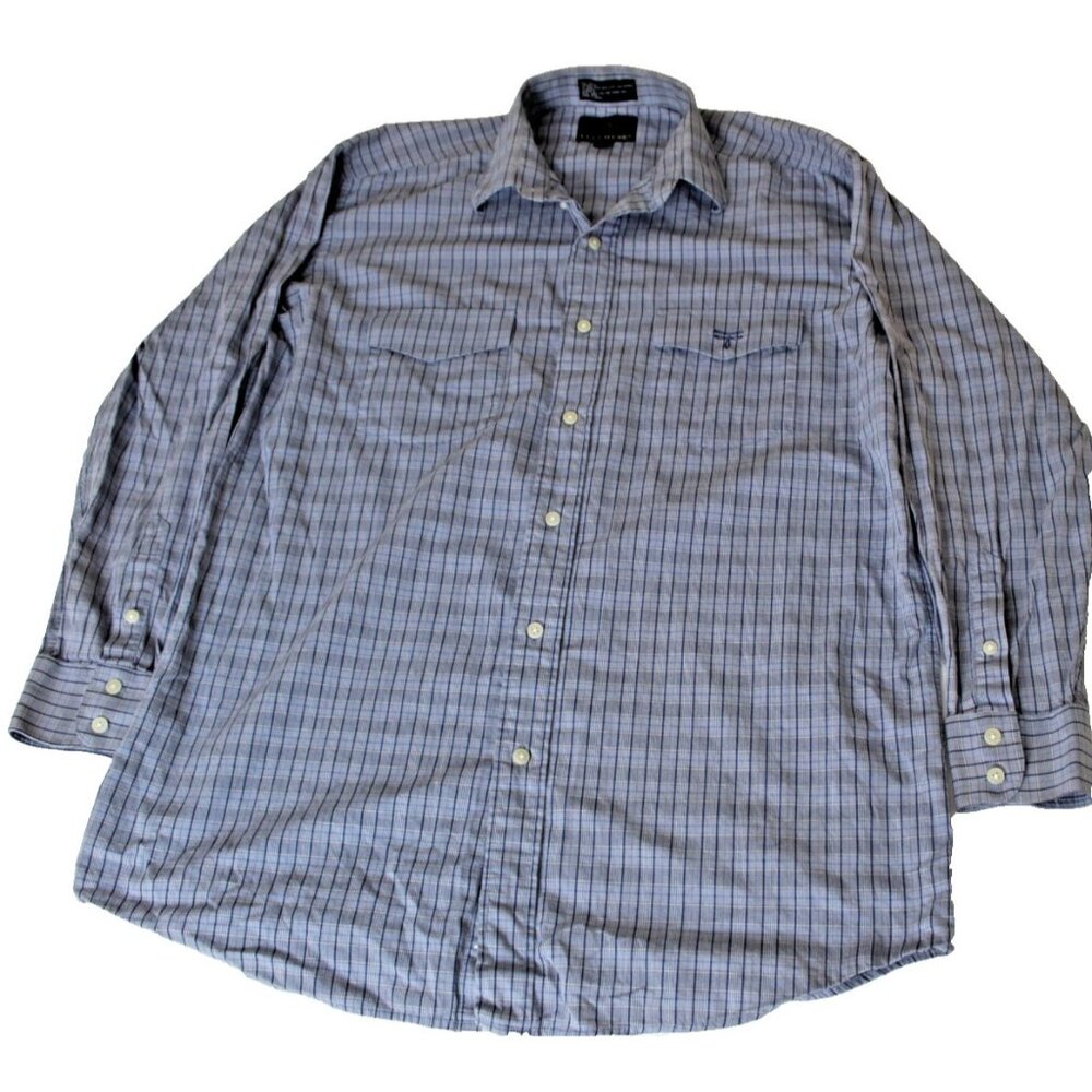 1883 Lucchese Men's Check Pattern Button Down Shi… - image 1